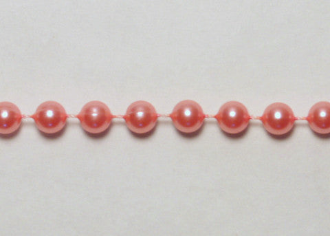 Dusty Rose Fused Pearl String Beads 6mm 36 Yards
