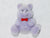 Flocked Miniature Teddy Bears Flat Purple 1.25'' 12pcs