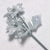 Silver Poinsettia Mini Silk Flowers 1.5''