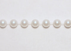 White Fused Pearl String Beads 6mm 36 Yards