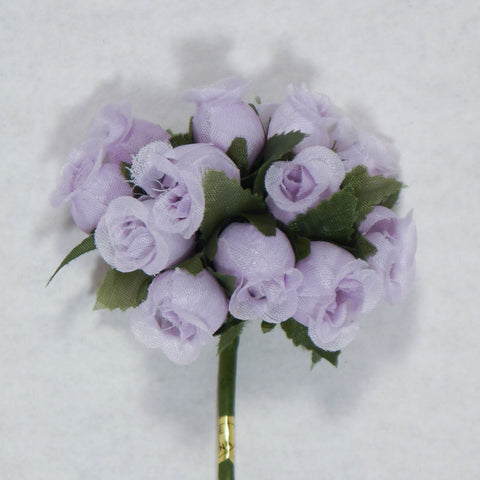 Lavender Poly Rose Silk Flowers 0.75'' 144pcs