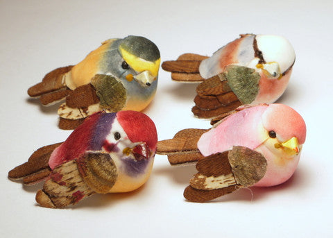 Assorted Mushroom Birds 1.75'' 8pcs