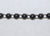 Black Fused Pearl String Half Beads 6mm
