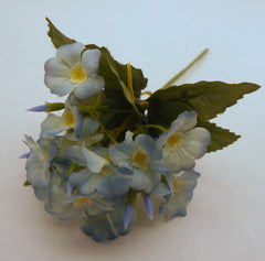 Silk Blue Dogwood Flowers
