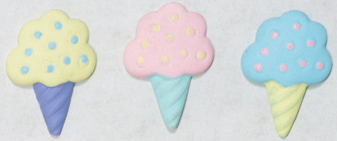 Resin Ice Cream Cabochon 1.5'' 6pcs