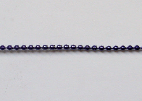 Dark Purple Fused Pearl String Beads 2.5mm 36 Yards