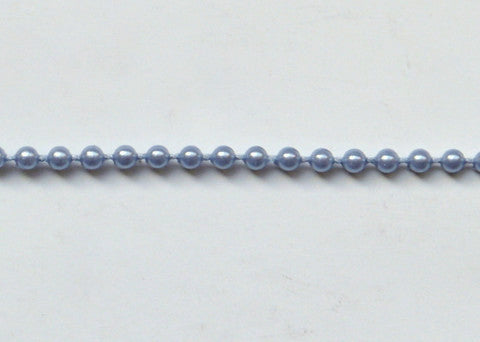 Dusty Blue Fused Pearl String Beads 2.5mm 36 Yards
