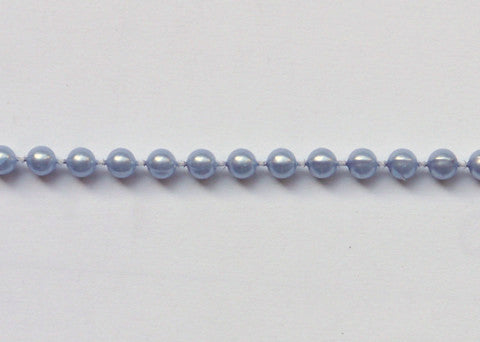 Dusty Blue Fused Pearl String Beads 4mm 36 Yards
