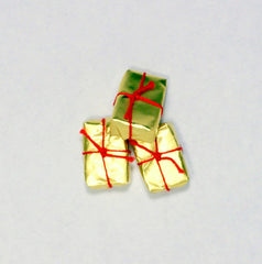 Miniature Gold Gift Boxes