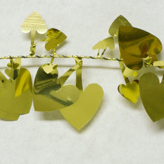Metallic Gold Heart Garland 9' 1pcs