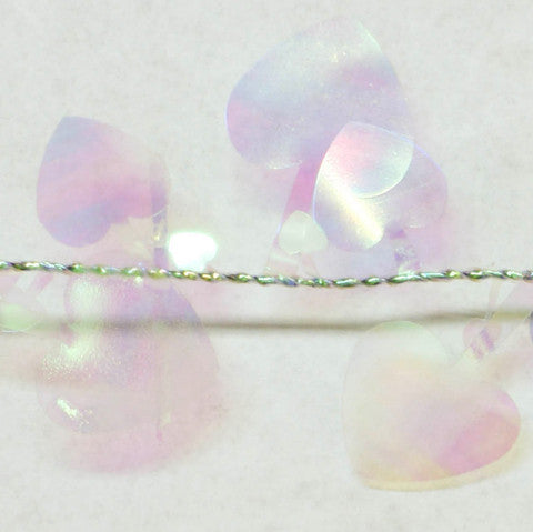 Iridescent Heart Garland 9' 1pcs