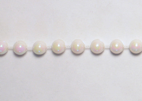 Iridescent Fused Pearl String Beads 6mm 36 Yards