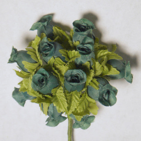 Kelly Green Poly Rose Silk Flowers 0.75'' 144pcs