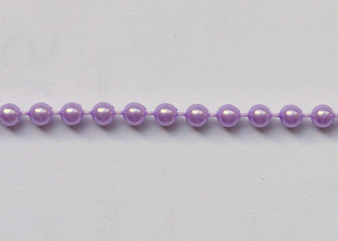 Lavender Fused Pearl String Beads 4mm 36 Yards