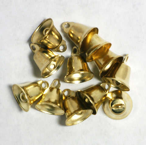 Gold Liberty Bell 14mm 12pcs