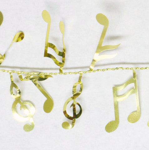 Metallic Gold Music Garland 9' 1pcs