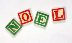 NOEL Wooden Letter Blocks 1.15''