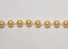 Peach Fused Pearl String Beads 6mm 36 Yards