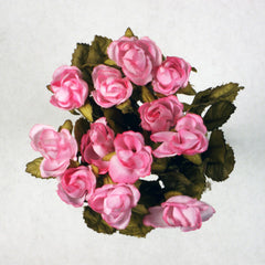 Pink Mini Rose Silk Flowers 0.5''