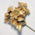 Gold Poinsettia Silk Flowers 2''