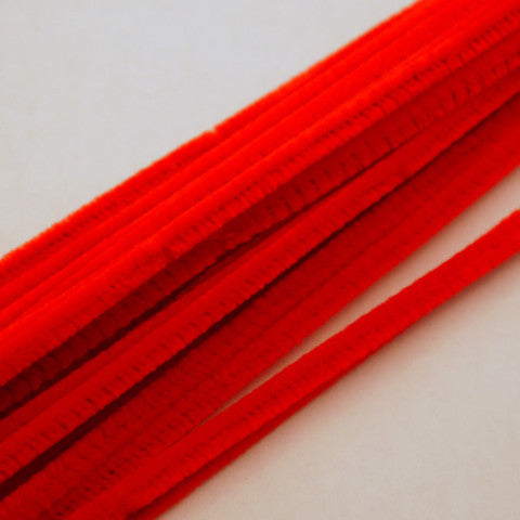 Red Chenille Stems 6mm 100pcs