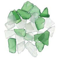 darice sea glass green