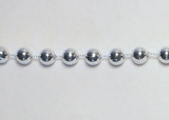 Silver Fused Pearl String Beads 6mm 36 Yards
