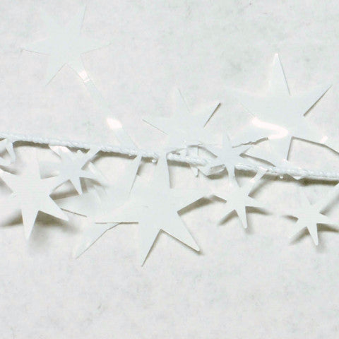 White Star Garland 9' 1pcs