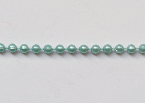 Teal Fused Pearl String Beads 4mm 36 Yards