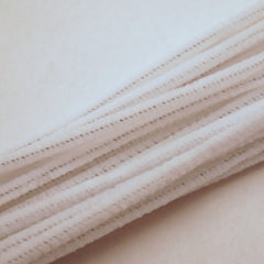 White Chenille Stems 6mm 100pcs