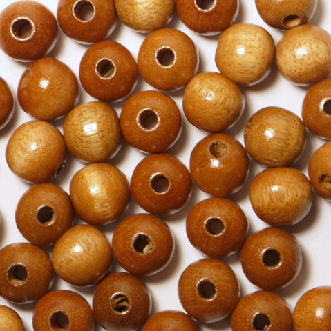 Round Wood Beads 12mm 100pcs