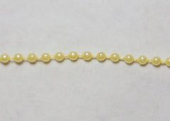 Yellow Fused Pearl String Beads 2.5mm 36 Yards