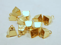 Gold Mini Cow Bells 9mm 12pcs