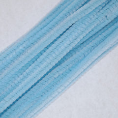 Light Blue Chenille Stems 6mm 100pcs