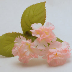 Pink Carnation Silk Flowers 12pcs