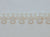 White Fused Tear Drop String Beads 5mm 10 Yards